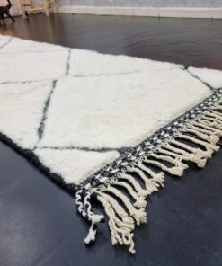 White And Black Rug