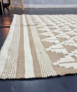 Beige & White Rug