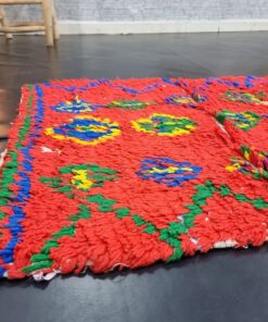 Red and Green Vintage Rug