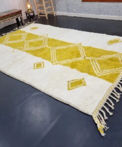 Yellow And White Rug