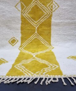 Yellow And White Rug