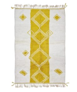 Yellow And White Rug