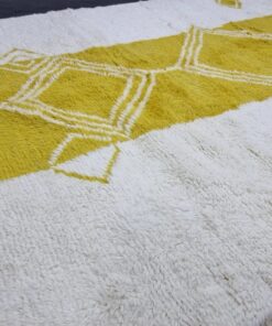 Yellow And White Rug