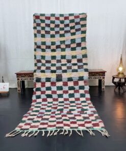 Green and Maroon Rug