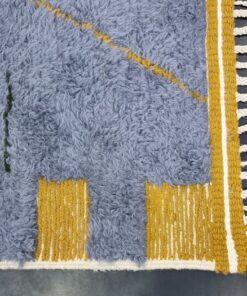 Gray and Gold Soft Rug