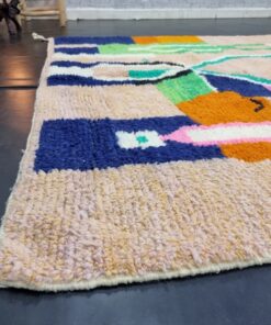 Salmon and Turquoise Rug