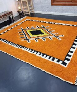Orange and Black Rug