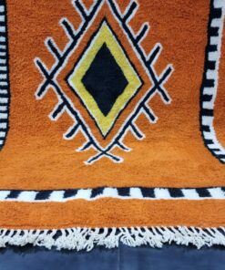 Orange and Black Rug