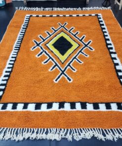 Orange and Black Rug