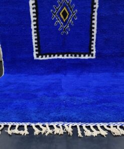 Bright Blue and Black Rug