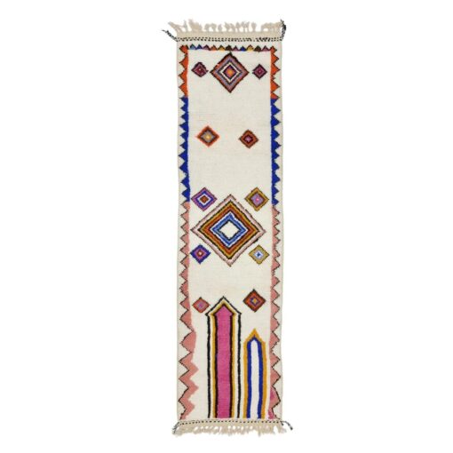 Pink And White Rug