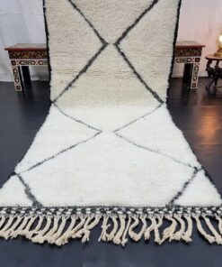 White And Black Rug