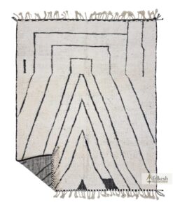 SOFANA - White Rug - Moroccan Beni Ourain Tufted Carpet