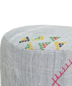 mororccan zanafi berber grey green pouf