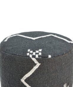 Black and White Pouf
