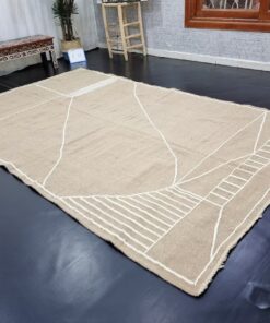 Handwoven Beige Rug