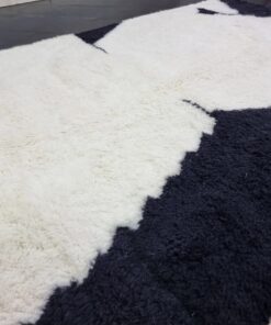 Black And White Abstract Rug
