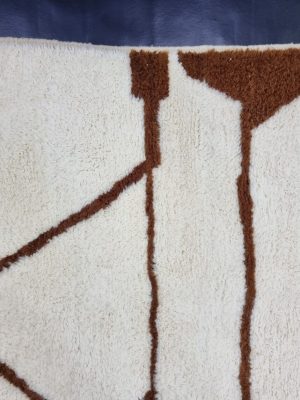 Brown Abstract Rug