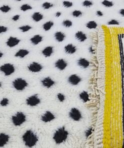 Yellow & Light Blue Dotted Rug