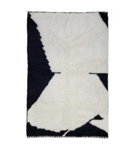 Black And White Abstract Rug