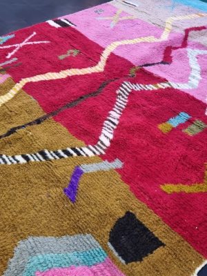 Colorful Wool Geometric Rug