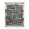 Black and White Abstract Rug
