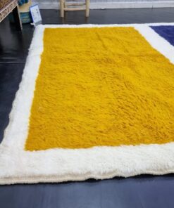 Yellow and Dark Blue Rug