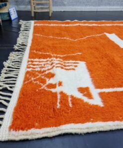 Orange Wool Rug