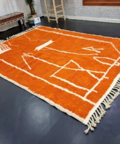 Orange Wool Rug