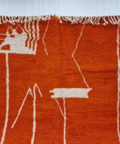 Orange Wool Rug