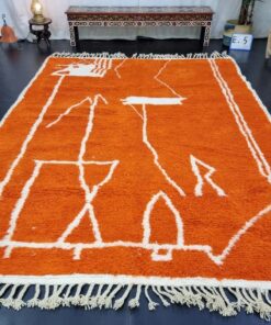 Orange Wool Rug