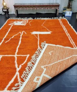 Orange Wool Rug