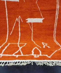 Orange Wool Rug