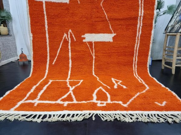 Orange Wool Rug