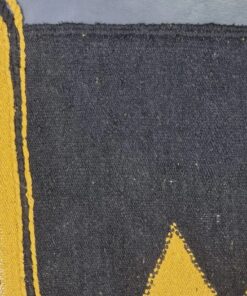 Black and Gold Geometric Rug