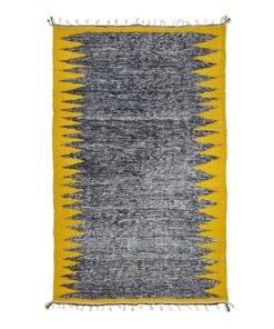 Black and Yellow Geometric Rug