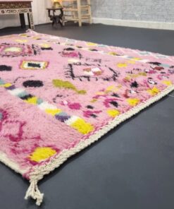 Baby Pink geometric Rug