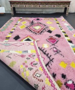Baby Pink geometric Rug