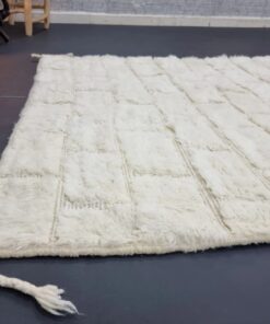 Checkerboard White Rug