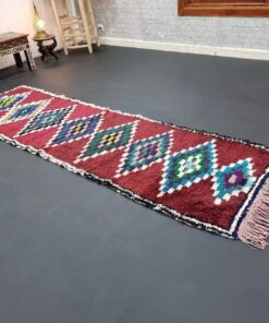 Burgundy And Green Rug