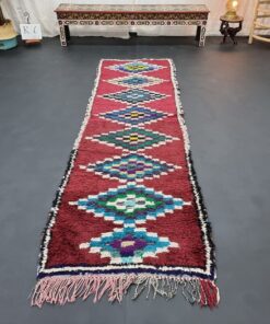 Burgundy And Green Rug