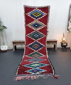 Burgundy And Green Rug