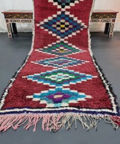 Burgundy And Green Rug