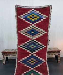 Burgundy And Green Rug