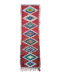 Burgundy And Green Rug