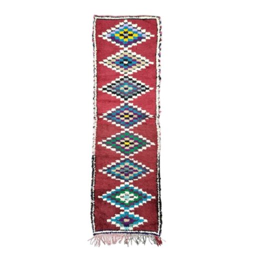 Burgundy And Green Rug