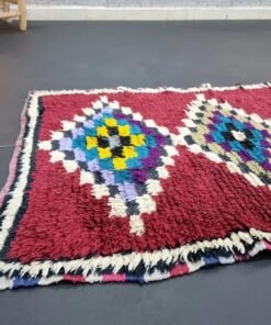 Burgundy And Green Rug