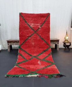 Red And Green Vintage Rug