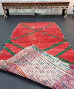 Red And Green Vintage Rug