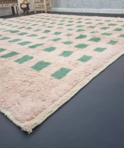 Light Brown and Green Rug